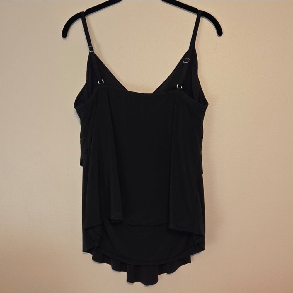 Aqua Green Black Bathing Suit Top - Picture 2 of 4
